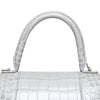 Secondhand Balenciaga Crocodile Embossed Hourglass Bag - '20s