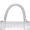 Secondhand Balenciaga Crocodile Embossed Hourglass Bag - '20s