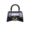 Secondhand Balenciaga Crocodile Embossed Hourglass XS Bag - '20s
