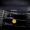 Secondhand Balenciaga Crocodile Embossed Hourglass XS Bag - '20s