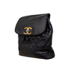 Secondhand Chanel Vintage Quilted Lambskin Drawstring Backpack - '90s