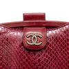 Secondhand Chanel Leather Lambskin Python Handbag - '10s