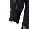 Secondhand Gaetano Navarra Black Leather Blouse - '00s
