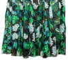 Secondhand Blumarine Midi Green Floral Dress - '10s
