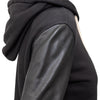 Secondhand Rick Owens Sweatshirt With Leather Inserts - '00s
