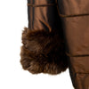 Secondhand Collection Privée Satin Coat with Fur - '90s