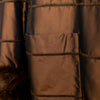 Secondhand Collection Privée Satin Coat with Fur - '90s