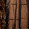 Secondhand Collection Privée Satin Coat with Fur - '90s