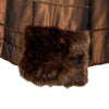 Secondhand Collection Privée Satin Coat with Fur - '90s