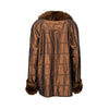 Secondhand Collection Privée Satin Coat with Fur - '90s