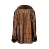 Secondhand Collection Privée Satin Coat with Fur - '90s