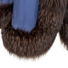 Secondhand Collection Privée Open Front Coat with Fur - '90s
