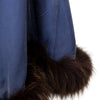Secondhand Collection Privée Open Front Coat with Fur - '90s