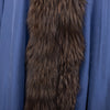 Secondhand Collection Privée Open Front Coat with Fur - '90s