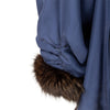 Secondhand Collection Privée Open Front Coat with Fur - '90s