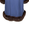 Secondhand Collection Privée Open Front Coat with Fur - '90s