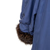 Secondhand Collection Privée Open Front Coat with Fur - '90s