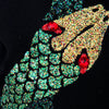 Secondhand Krizia Glitter Embellished Snake Dress - '70s