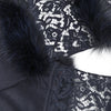 Secondhand Valentino Lace and Fur Scarf - '10s