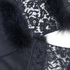 Secondhand Valentino Lace and Fur Scarf - '10s