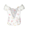 Secondhand Roberto Cavalli Sheer Floral Top - '90s