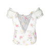 Secondhand Roberto Cavalli Sheer Floral Top - '90s