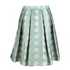Secondhand Red Valentino Jacquard Pleated Mini A-Line Skirt - '10s