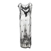 Secondhand Collection Privée Sheer Bead Embellished Long Top - '90s