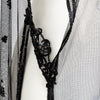 Secondhand Collection Privée Sheer Bead Embellished Long Top - '90s