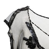 Secondhand Collection Privée Sheer Bead Embellished Long Top - '90s