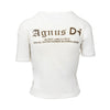Secondhand Helmut Lang x i-D Printed Crop T-shirt - '90s