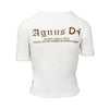 Secondhand Helmut Lang x i-D Printed Crop T-shirt - '90s