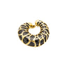 Secondhand Marina B Gold and Black metal Earrings - '80s