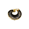 Secondhand Marina B Gold and Black metal Earrings - '80s