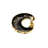 Secondhand Marina B Gold and Black metal Earrings - '80s
