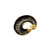 Secondhand Marina B Gold and Black metal Earrings - '80s