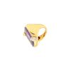 Secondhand Pomellato Ritratto Rose Gold Amethyst Ring - '10s