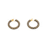 Secondhand Salvati Diamonds and Gold Hoop Earrings - '10s
