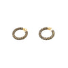 Secondhand Salvati Diamonds and Gold Hoop Earrings - '10s
