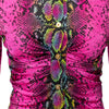 Secondhand Versace Fitted Snake Print Shirt - '10s