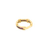 Secondhand Vintage 18K Yellow Gold Band Ring with Channel-Set Rubies - '80s