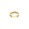 Secondhand Vintage 18K Yellow Gold Band Ring with Channel-Set Rubies - '80s