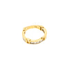 Secondhand Vintage 18K Yellow Gold Ring with Channel-Set Diamonds - '80s