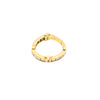 Secondhand Vintage 18K Yellow Gold Ring with Channel-Set Diamonds - '80s