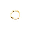 Secondhand Vintage 18K Yellow Gold Ring with Channel-Set Diamonds - '80s