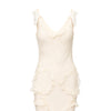 Secondhand Christian Dior by Galliano Silk Ruffled Long Dress - '00s