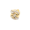 Secondhand Vintage 18K Yellow Gold & Diamond Knot Ring – '40s