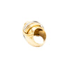 Secondhand Vintage 18K Yellow Gold & Diamond Knot Ring – '40s