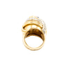 Secondhand Vintage 18K Yellow Gold & Diamond Knot Ring – '40s