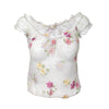 Secondhand Roberto Cavalli Sheer Floral Top - '90s